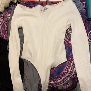 White long sleeve bodysuit